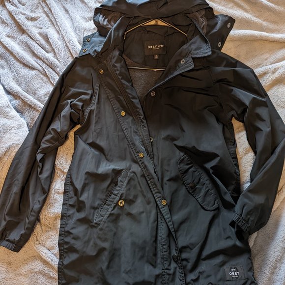 Obey Lafayette Mac jacket raincoat sz medium - Picture 2 of 3